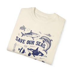 Vintage Style Sealife Comfort Colors Tshirt