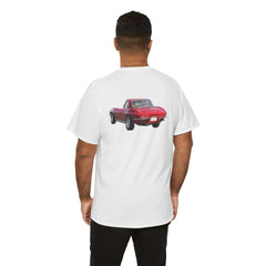 Red Corvette Summer Unisex Tee - I'm Vetted For Life Front and Back Image T Shirt