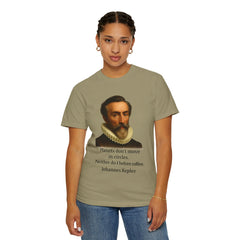 Kepler Coffee Quote T-Shirt — Astronomy Nerd Vintage Portrait Tee