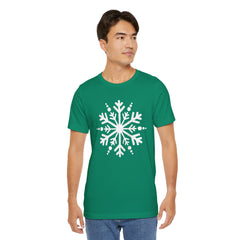 Let It Snow Galaxy Snowflake T-Shirt — Christmas Winter Starburst Tee