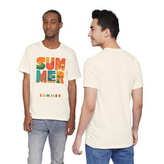 Summer Graphic Tee — Colorful Tropical "SUMMER" Typography T-Shirt