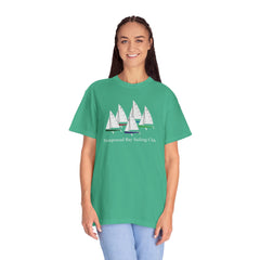 Hempstead Bay Sailing Club T-Shirt — Vintage Sailboat Race Day Tee