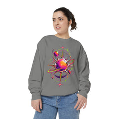 Cosmic Orbit Sweatshirt — Neon Planet Graphic Pullover