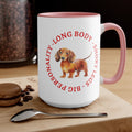 Dachsund Two Tone Accent Mug, 11oz 15oz