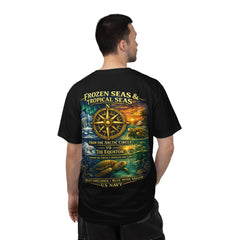 Navy "Frozen Seas & Tropical Seas" T-Shirt — U.S. Navy Blue Nose and Shellback Tribute