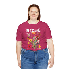 Floral Tee - Blossoms Blooming With Timeless Charm - Positive Vibes