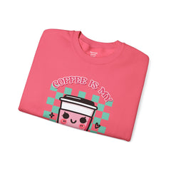 Woman's Coffee Valentine -  Unisex Heavy Blend™ Crewneck Sweatshirt