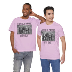 The Outsiders Shirt, Front and Back Images, Greasers Characters Shirt, Unisex Jersey Short Sleeve Tee