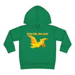 Flying high, dino-style! - Toddler Pullover Fleece Hoodie