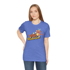 Willy's Wonderland Unisex Tee, Fun Graphic Tee, Casual Shirt, Gift for Fans, Summer Outfit, Movie Inspired Apparel