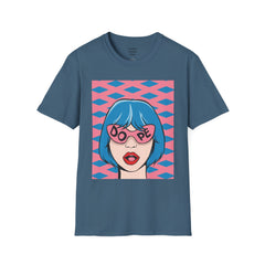 Dope Pop Art Girl Unisex Softstyle T-Shirt