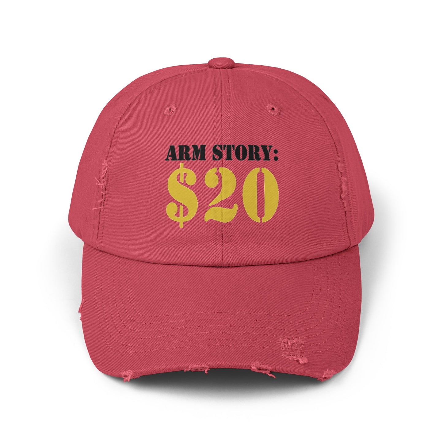 Funny Arm Amputee cap, Arm Story 20 dollars , Limb Loss Awareness, distressed unisex graphic hat, amputee gift, recovery encouragement gift