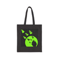 Halloween tote bag, spooky graphics bag, cotton canvas bag, Halloween gift, trick or treat bag, Halloween accessory. ghostly graphics bag