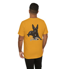 Dog Dad T-Shirt — Personalized Your Dog Image  Tee (Custom Name)