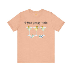 Mah-jongg-tinis  / Mahjong Martini graphics  / Unisex Jersey Short Sleeve Tee /  See Our Matching Tote Bags and Coffee Mugs