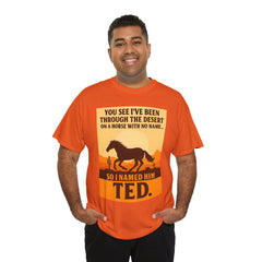 Desert Adventure Tee, Funny Horse Song T-Shirt, Gift for Horse Lovers, Unisex Cotton Tee for All Occasions, Unique Quote Shirt