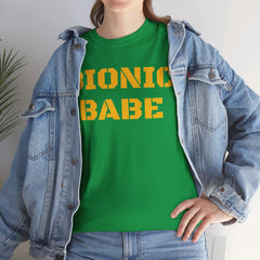 BIONIC BABE Amputee Humor   - Unisex Heavy Cotton Tee