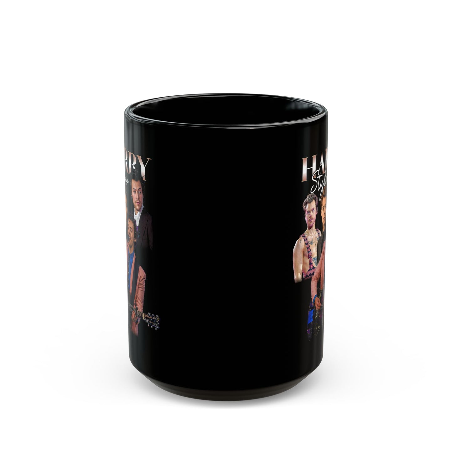 Harry Styles Montage Graphic - Black Mug (11oz, 15oz)