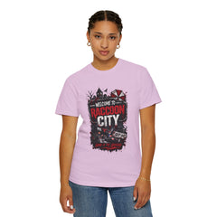Raccoon City Graphic T-Shirt — "Welcome to Raccoon City" Horror Gamer Tee