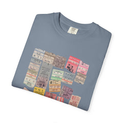 Classic Rock Concert Tickets  Garment-Dyed T-shirt