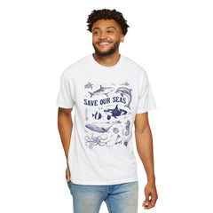 Vintage Style Sealife Comfort Colors Tshirt