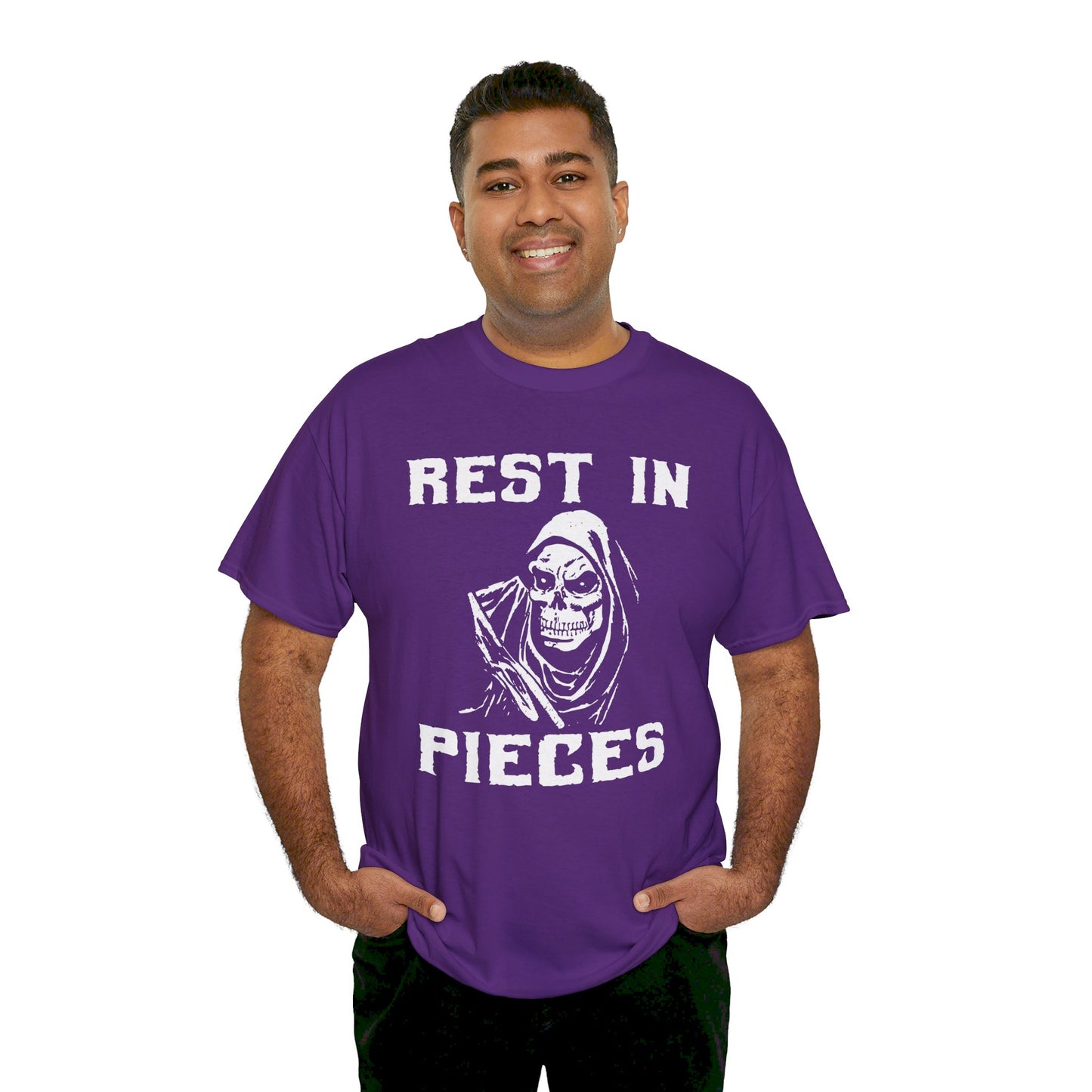 REST IN PIECES Ghoul Graphic, Unisex Heavy Cotton Tee