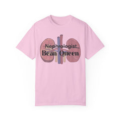 Nephrologist Bean Queen, Graphic Unisex Garment-Dyed T-shirt