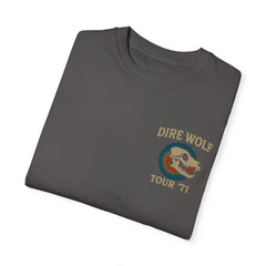 Retro Band Tour Unisex Comfort Colors T-Shirt - Dire Wolf '71