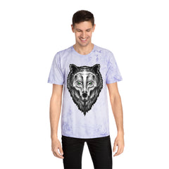 Spirit Wolf Unisex Color Blast T-Shirt / animal print t-shirt, wild life lover gift, spirit animal tee, wolf graphic tee, nature lover gift