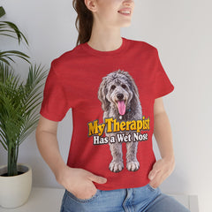 My Therapist Has A Wet Nose Personalized with your dog(s) image T-Shirt
