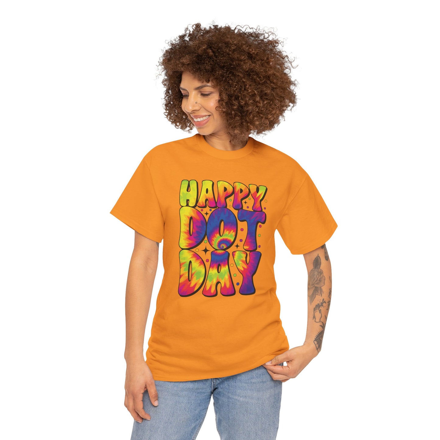 HAPPY DOT DAY - Graphic Unisex Heavy Cotton Tee