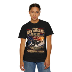 USS John Marshall SSBN-611 'Forty One for Freedom' Patriotic T-Shirt