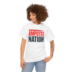 Amputee Nation Unisex Heavy Cotton Tee, Support Shirt, Gift for Amputees, Awareness Apparel, Casual Comfort Wear