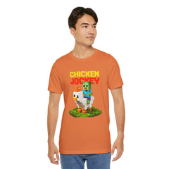 Video Game Chicken Jockey Tee - Unisex Short Sleeve T-Shirt