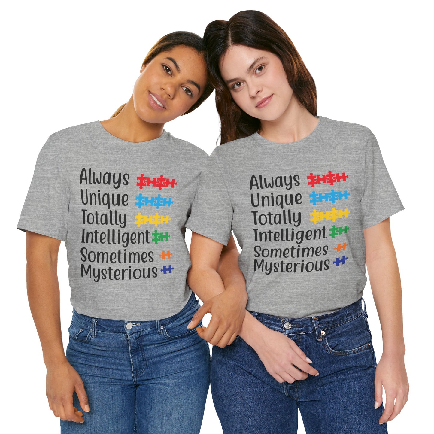 Autism - Always Unique Totally Intelligent Sometimes Mysterious Unisex Softstyle T-Shirt