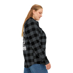 Wild Sound Wolf Guitarist Graphic - Unisex Flannel Shirt