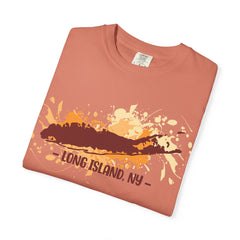 Long Island NY Comfort Colors Garment-Dyed T-shirt with Long Island Ice Tea Cocktail Recipe on Back