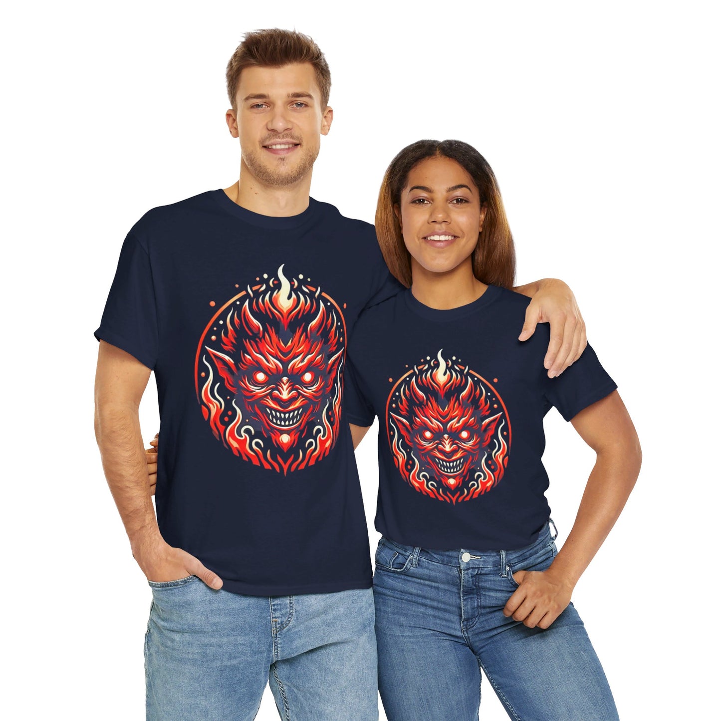 Fiery Fire Imp - Graphic Unisex Heavy Cotton Tee