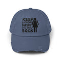 Amputee humor cap, Keep Looking Maybe It Waill Grow Back, distressed hat, amputee awareness gift, funny gift, recovery encouragement gift