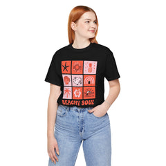 Beachy Soul Unisex Jersey Tee - Perfect Summer Vibes, Casual Wear, Gift for Beach Lovers, Vacation Outfit, Relaxed Style