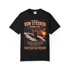 USS Von Steuben SSBN-632 Submarine Graphic – 'Forty One for Freedom' Patriotic Tee