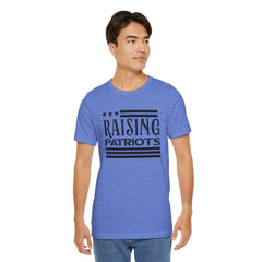 Raising Patriots Tee – Americana Stars & Stripes Family Pride T-Shirt