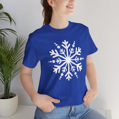 Let It Snow Galaxy Snowflake T-Shirt — Christmas Winter Starburst Tee