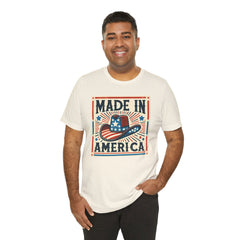Made In America Cowboy Hat Graphic, Unisex Jersey Short Sleeve Tee