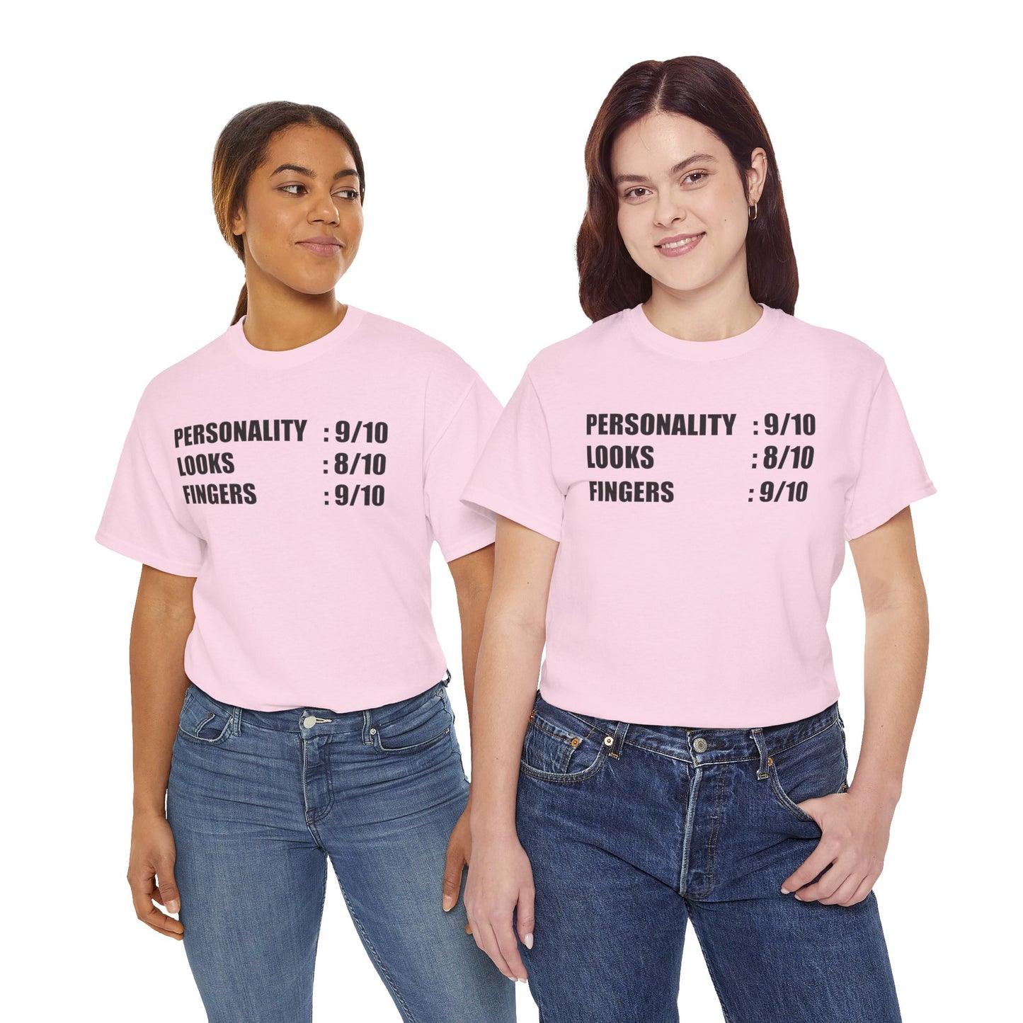 Personality, Looks, Fingers Count - Unisex Heavy Cotton Tee / Prosthetic Humor / One Leg / One Arm / Missing Fingers