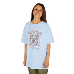 Graphic Kids Tee - Messy Hair Don't Care Sheep