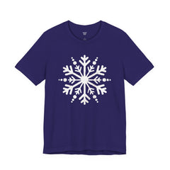 Let It Snow Galaxy Snowflake T-Shirt — Christmas Winter Starburst Tee