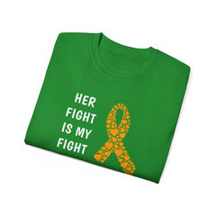 Her Fight Is My Fight Limb Difference Awareness - Unisex Ultra Cotton Tee | Amputee, Leg Amputee. Arm Amputee, Prosthetic Wearer Gift,