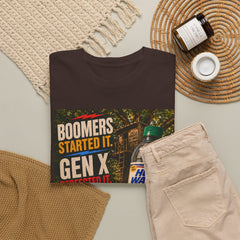 Boomers Started It. Gen X Perfected It. Vintage Hose Water Bottle Graphic Tee