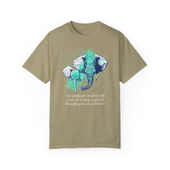Elephants Graphic  Garment-Dyed T-shirt